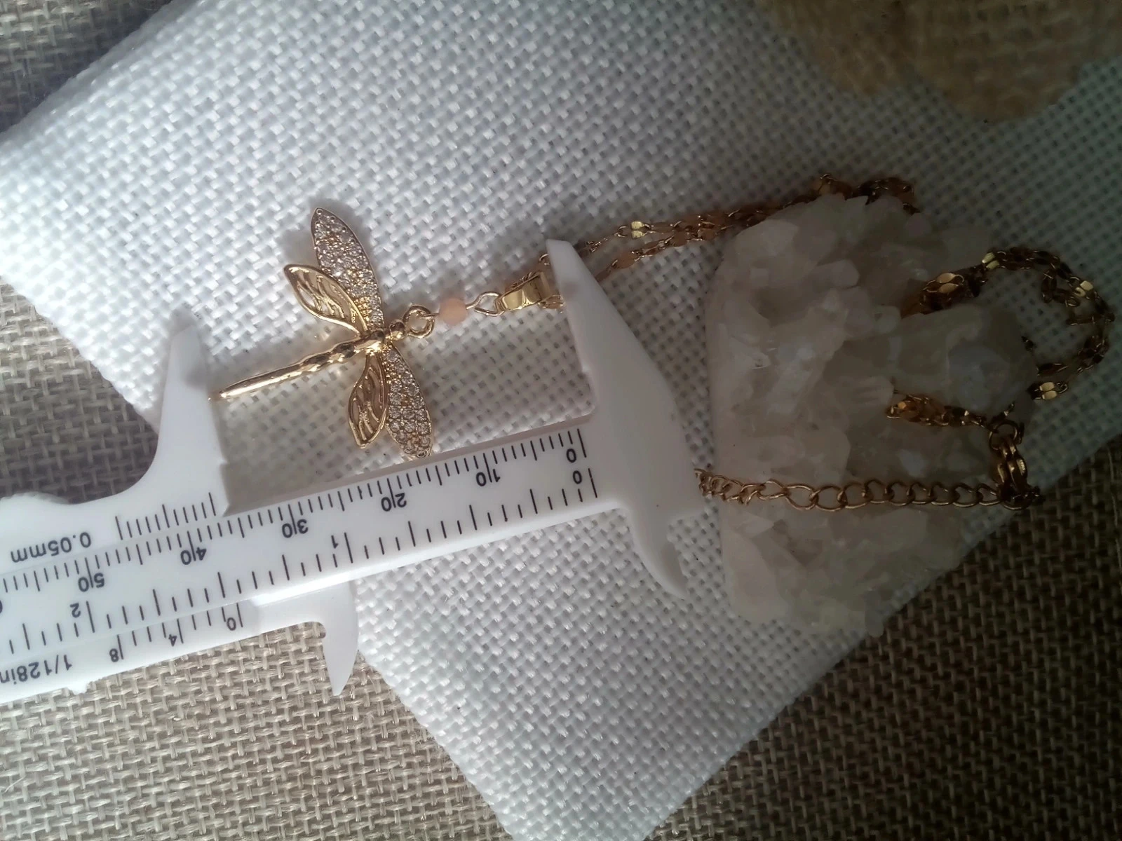 Dragonfly sunstone necklace – photo 3